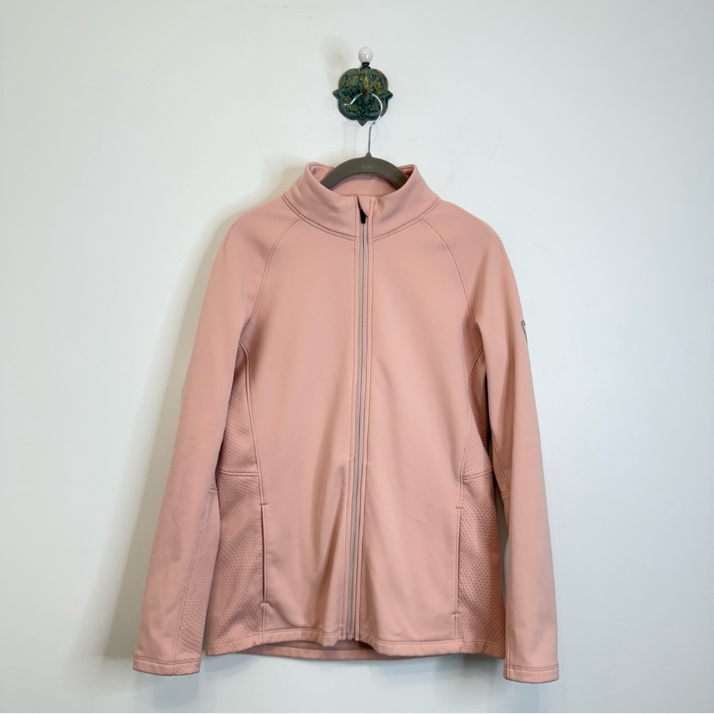Rossignol Jacket Classique Clim Ski Mid Layer Powder Pink Full Zip Women’s Large